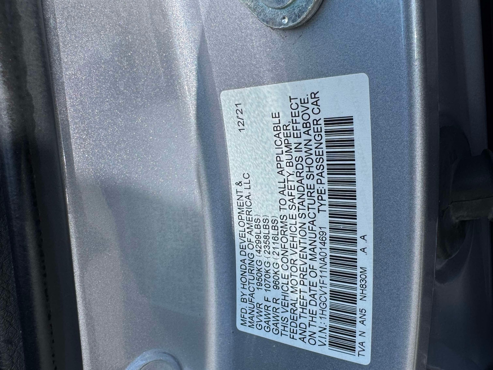 Used 2022 Honda Accord Sedan