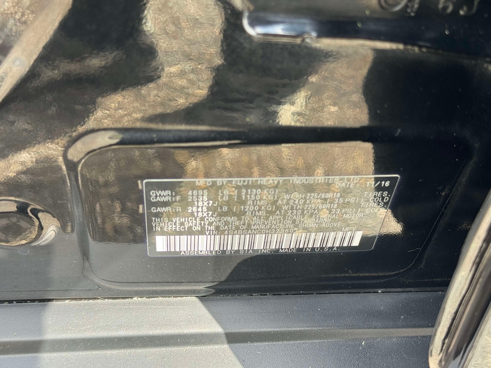 Used 2017 Subaru Outback SUV