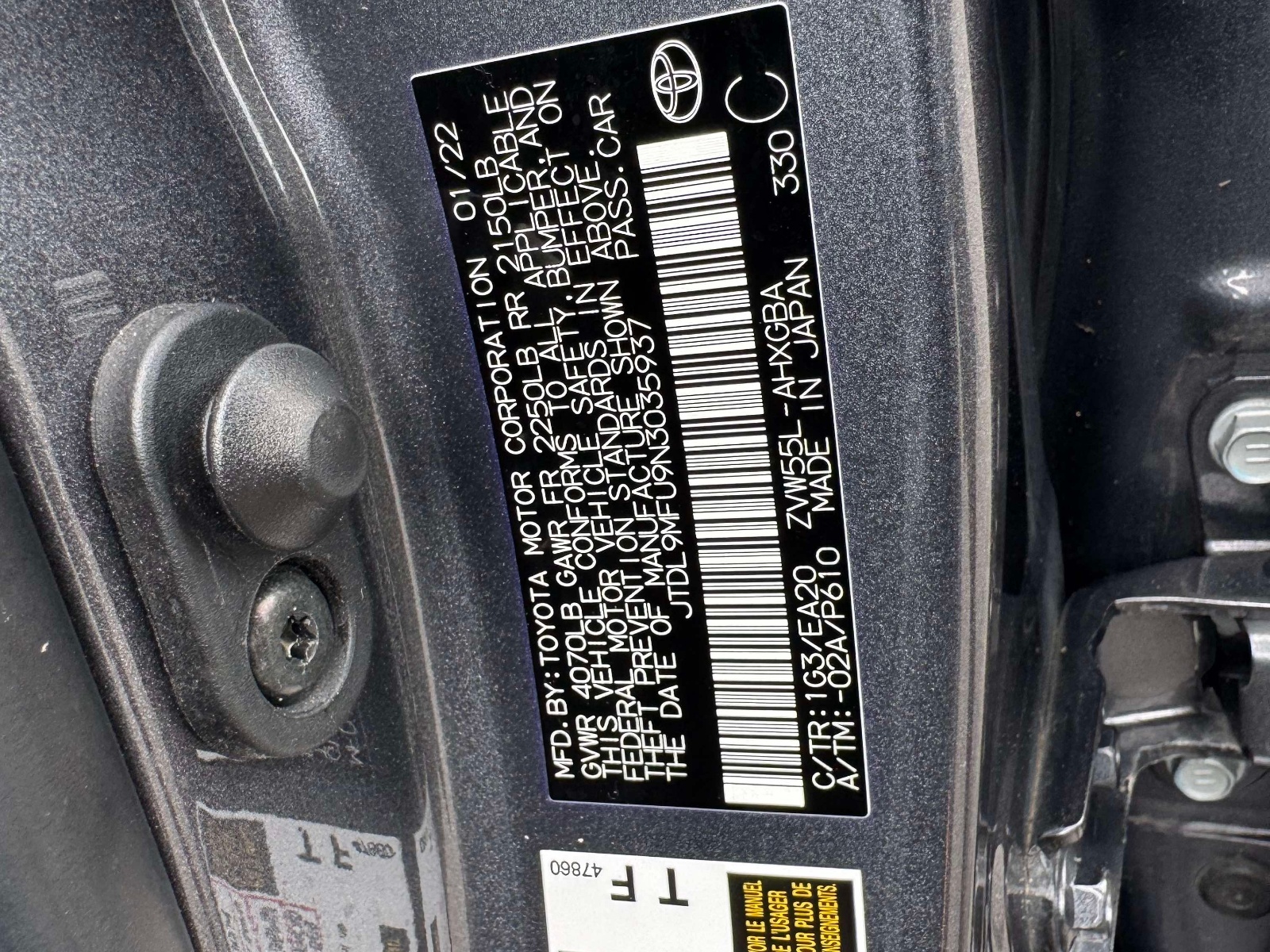 Used 2022 Toyota Prius Hatchback