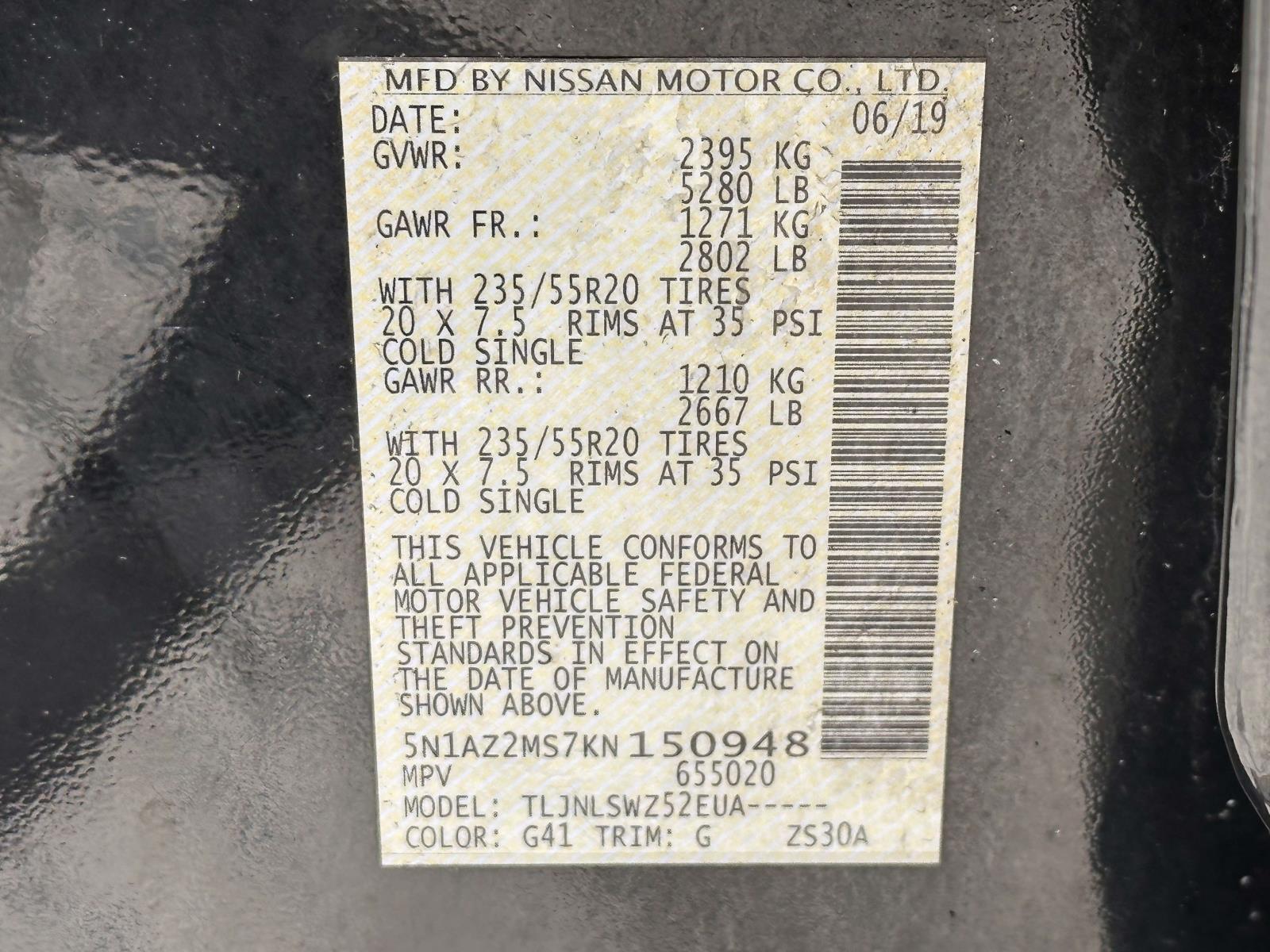used 2019 Nissan Murano car, priced at $21,995
