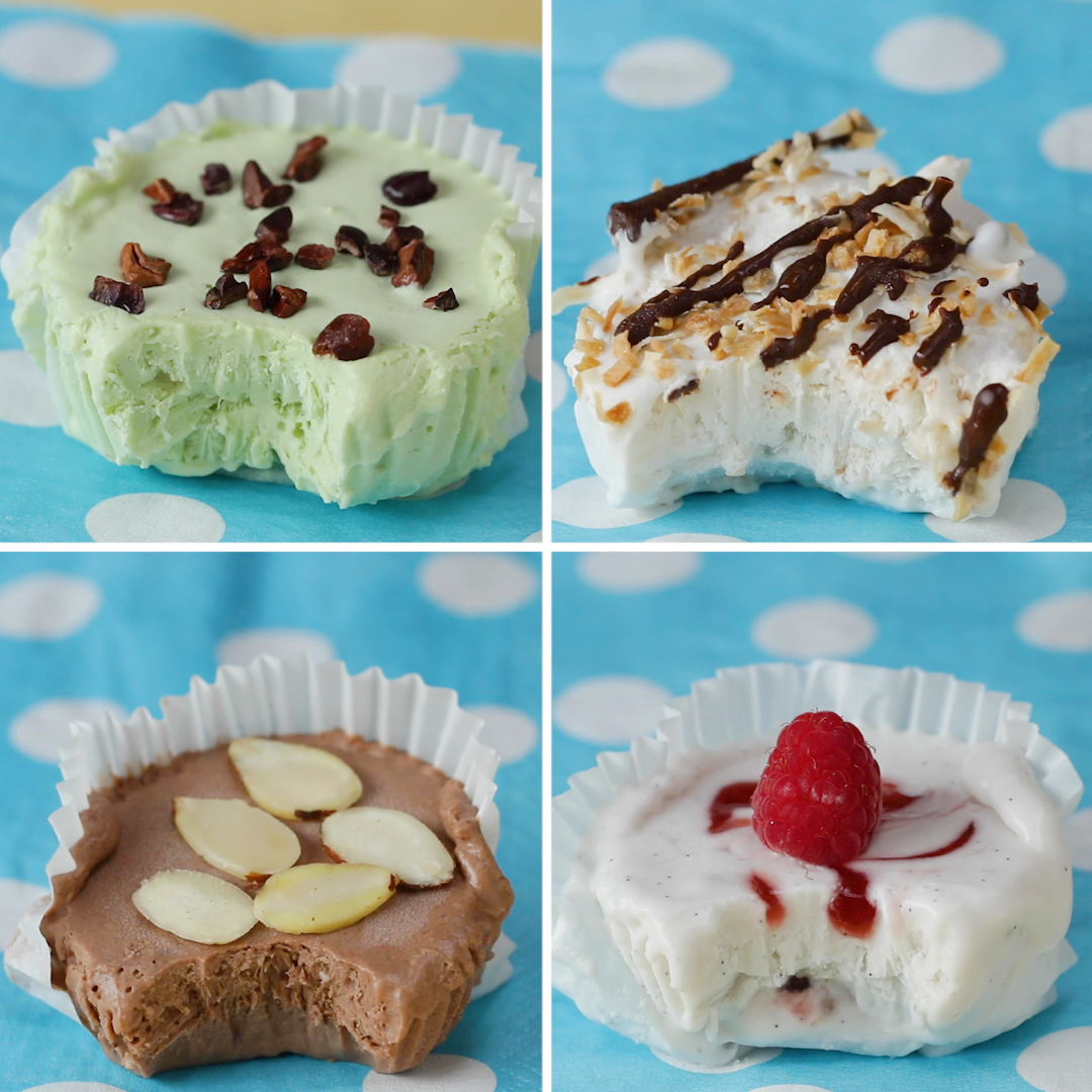 Dairy-Free Ice Cream Cups 4 Ways
