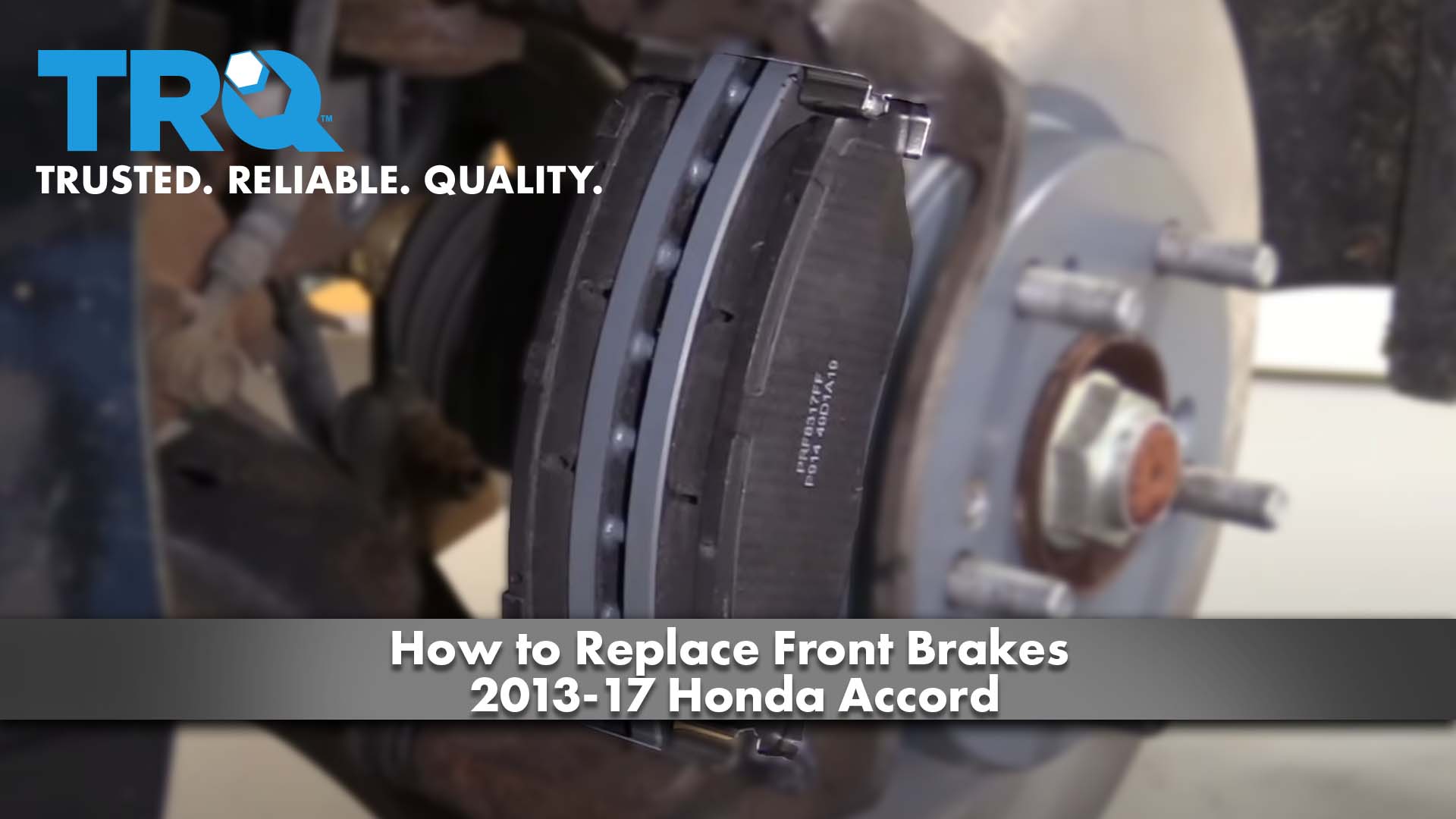 How to Replace Front Brakes 2013-17 Honda Accord | 1A Auto