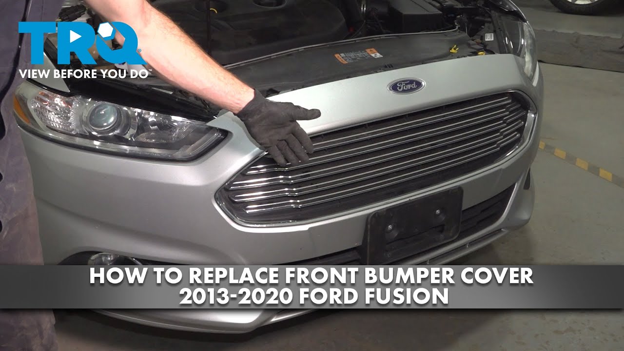 DASPARTS Primed Front Bumper Cover With Brackets For 2019-2020 Ford Fusion