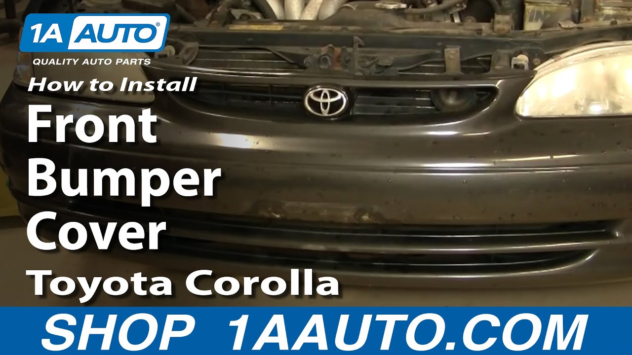 How To Replace Front Bumper Cover 1998-2002 Toyota Corolla