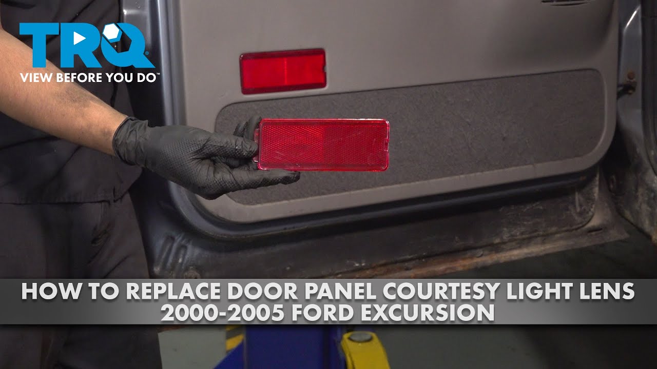 How to Replace Door Panel Courtesy Light Lens 2000-2005 Ford Excursion ...
