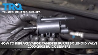 How To Replace Vapor Canister Purge Solenoid Valve 2000-2005 Buick