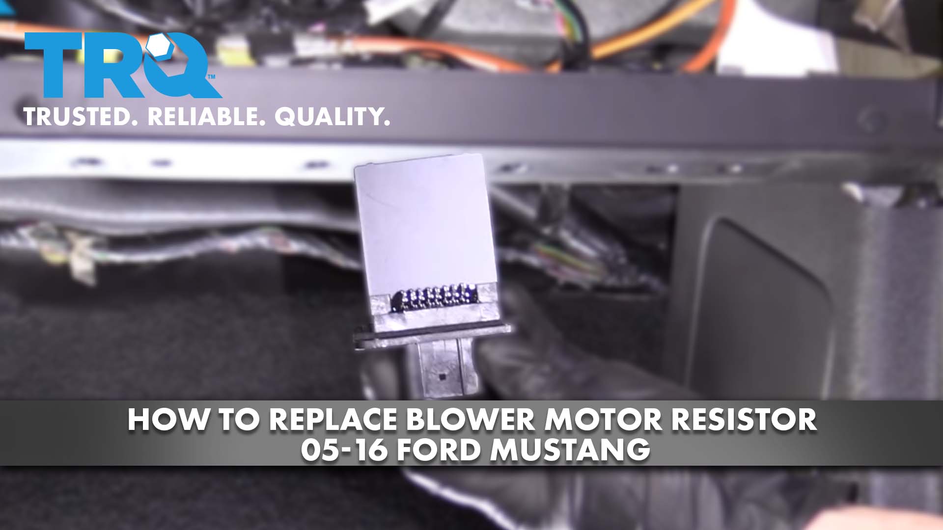 How to Replace Blower Motor Resistor 2005-16 Ford Mustang | 1A Auto