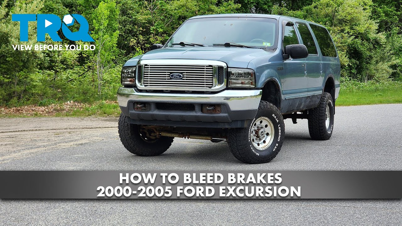 How to Bleed Brakes 2000-2005 Ford Excursion | 1A Auto
