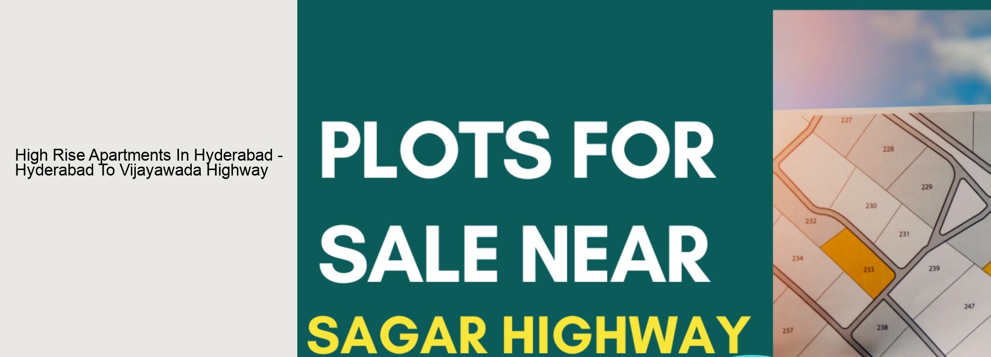 High Rise Apartments In Hyderabad - Hyderabad To Vijayawada Highway