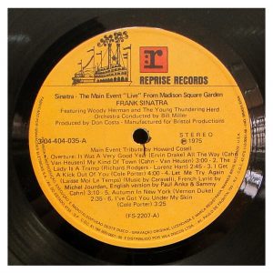 Frank Sinatra - The Main Event Live ° (Capa digitalizada) - Imagem 2