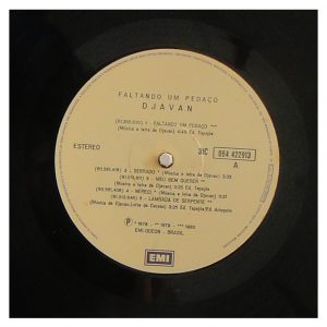 Djavan - Faltando um pedaço - Imagem 3