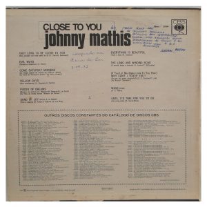 Johnny Mathis - Close to you # - Imagem 5