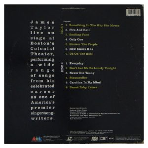 James Taylor In Concert - "Laserdisc" - Imagem 5