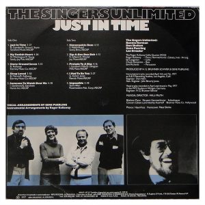 The Singers Unlimited ‎– Just In Time # - Imagem 4