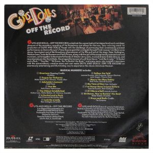 LD Guys and Dolls - Off The Records "LaserDisc" - Imagem 3