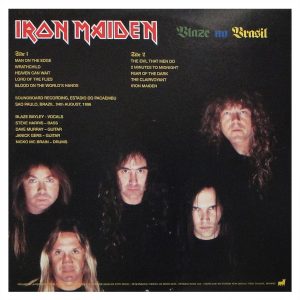 Iron Maiden ‎– Blaze no Brasil - Vinil Importado Colorido - Imagem 4