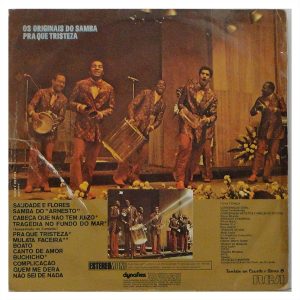 Os Originais do Samba - Pra Que Tristeza º - Imagem 4