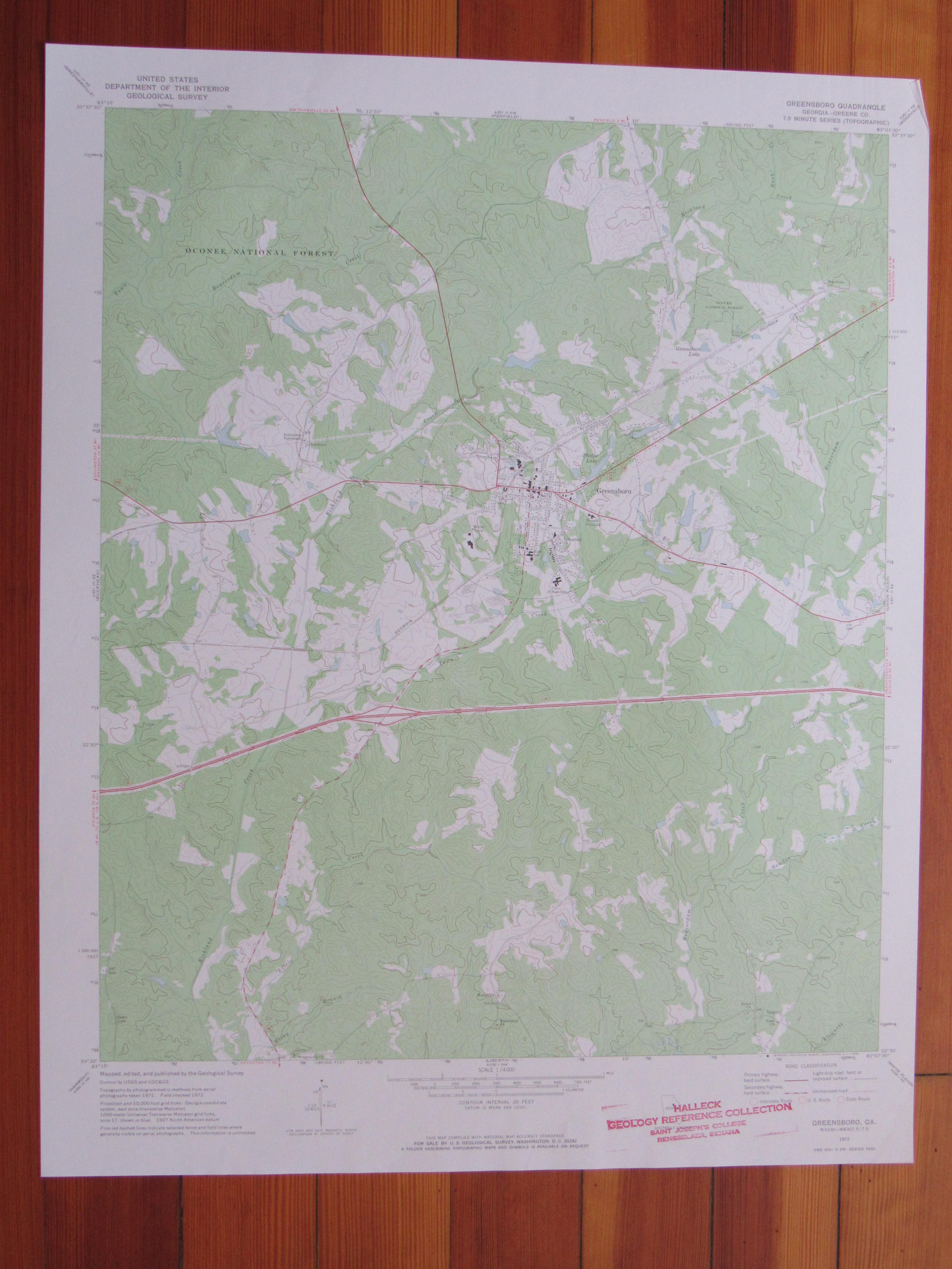 Greensboro 1974 Original Vintage USGS Topo Map eBay