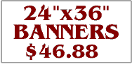 Magnetic Signs 24"x36". Click on this link to get more options. 