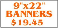 Magnetic Signs 9"x22". Click on this link to get more options. 