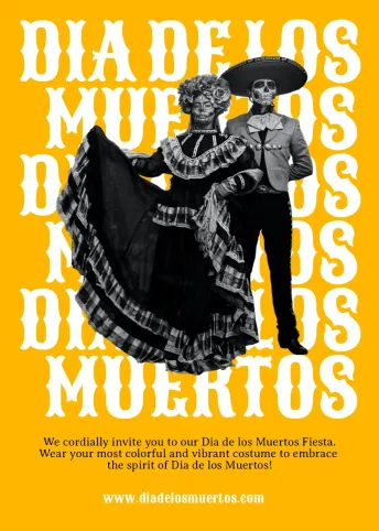 Dia de los Muertos - US Invitation