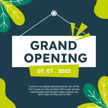 Instagram - Grand Opening