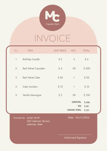 A4- Invoice