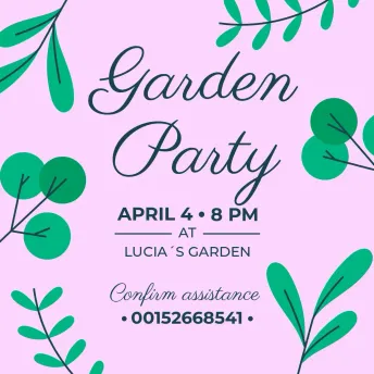 Invitation-Garden Party