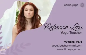 Business Card- Yoga teacher