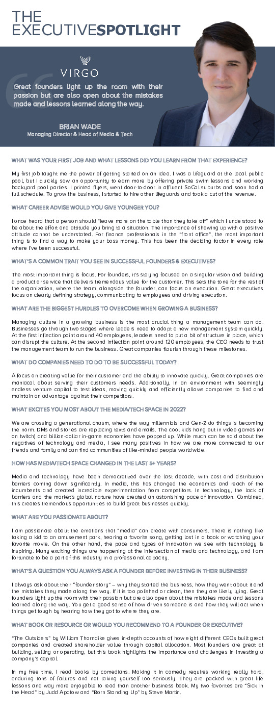 Virgo Articles Virgo Investment Group