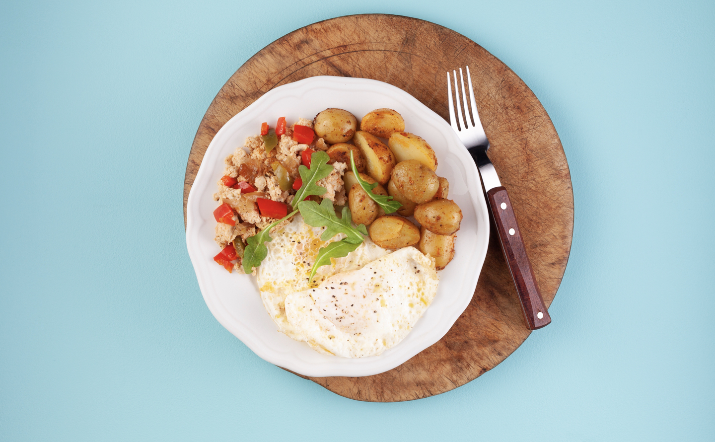 Chorizo Sausage Breakfast Hash with Potatoes