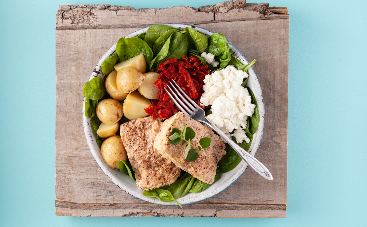 Turkey Meatloaf with Goat Cheese