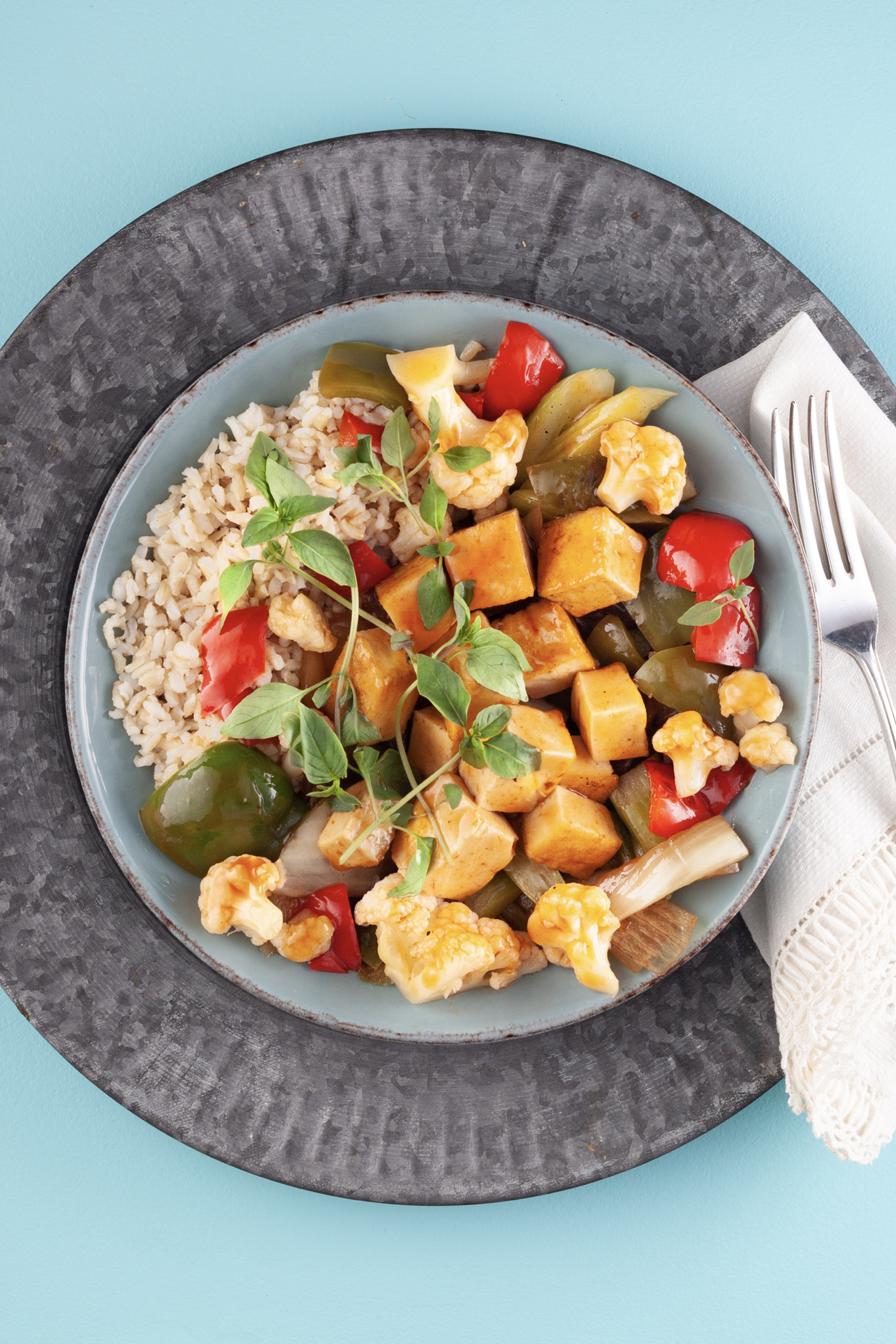 Sweet and Sour Tofu Bowl