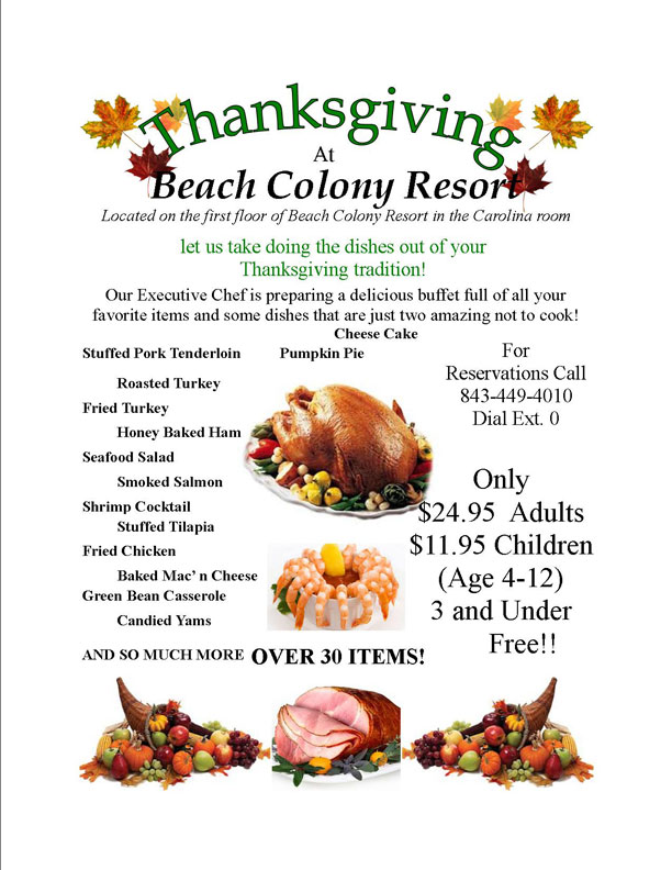 Thanksgiving flier   BCL