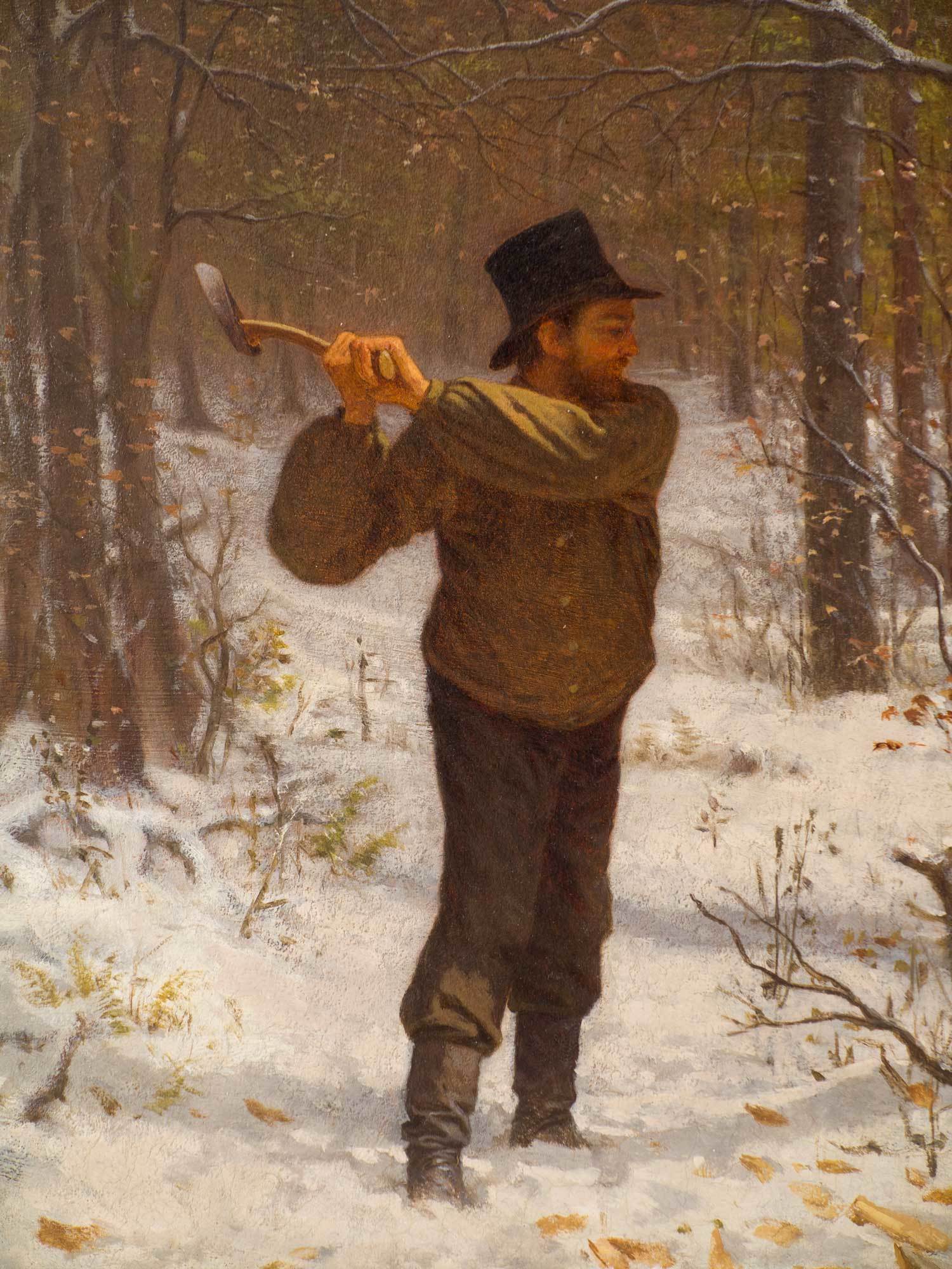 Vose Galleries The Wood Chopper By Eastman Johnson