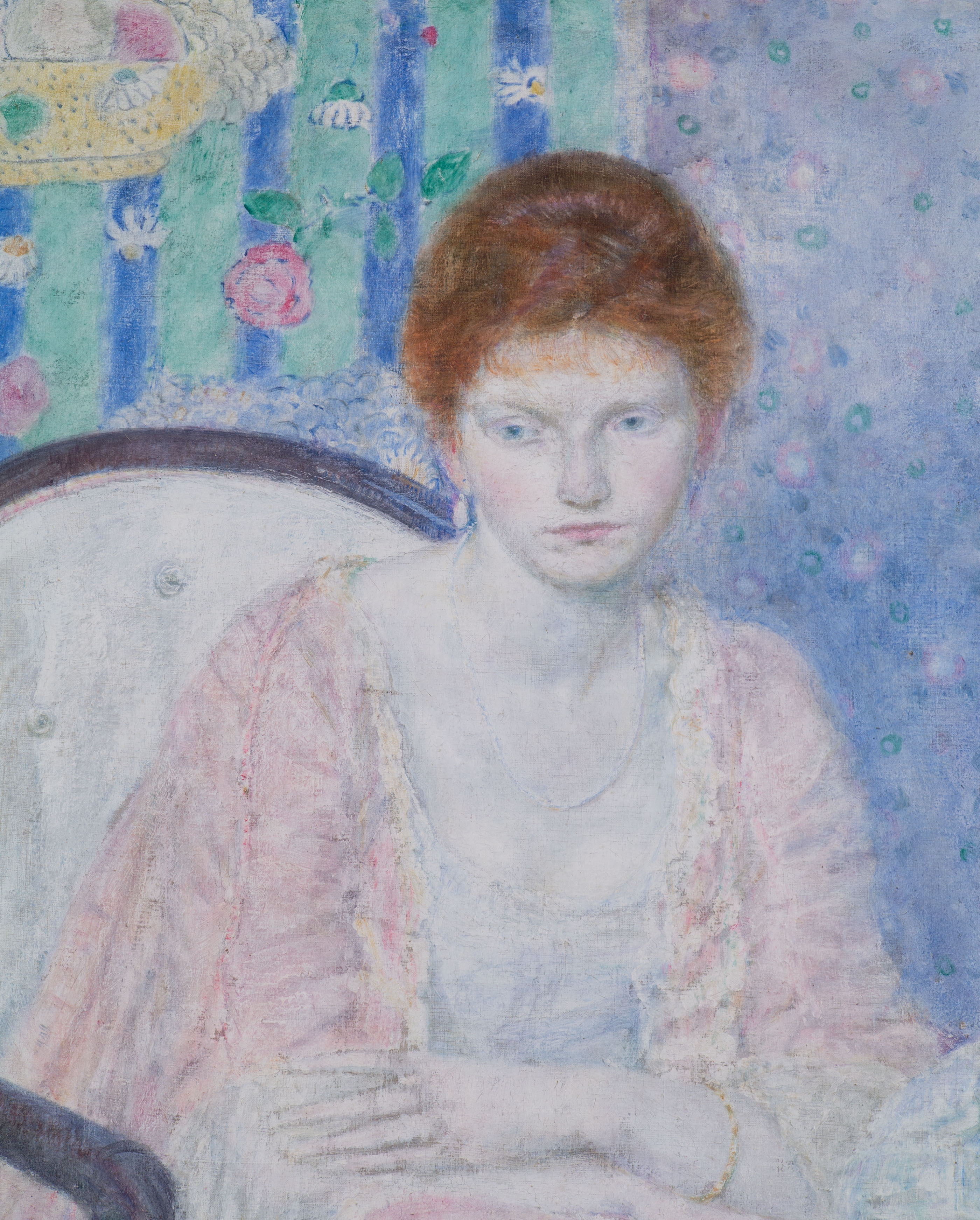 Lady In Rose By Frederick Carl Frieseke lady-in-rose-by-frederick-carl-frieseke