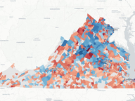 Gubernatorial Fundraising by Precinct: Mid-Year 2025