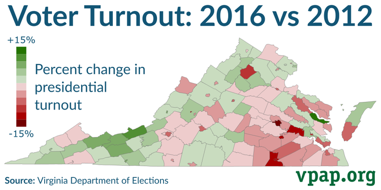 Voter Turnout 2016 Vs 2012