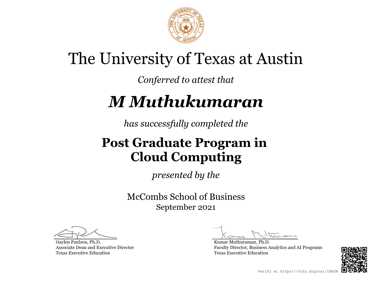 Post Graduate Program in Cloud Computing: Elevate Your Career