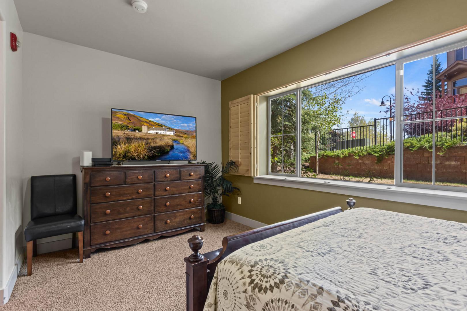 Bear Hollow Lodges 4201: The Master bedroom with a gorgeous view.