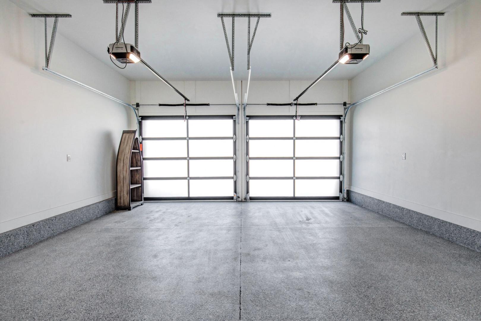 A clean and spacious two-car garage with automatic doors provides ample parking and secure storage for your vehicles during your stay.