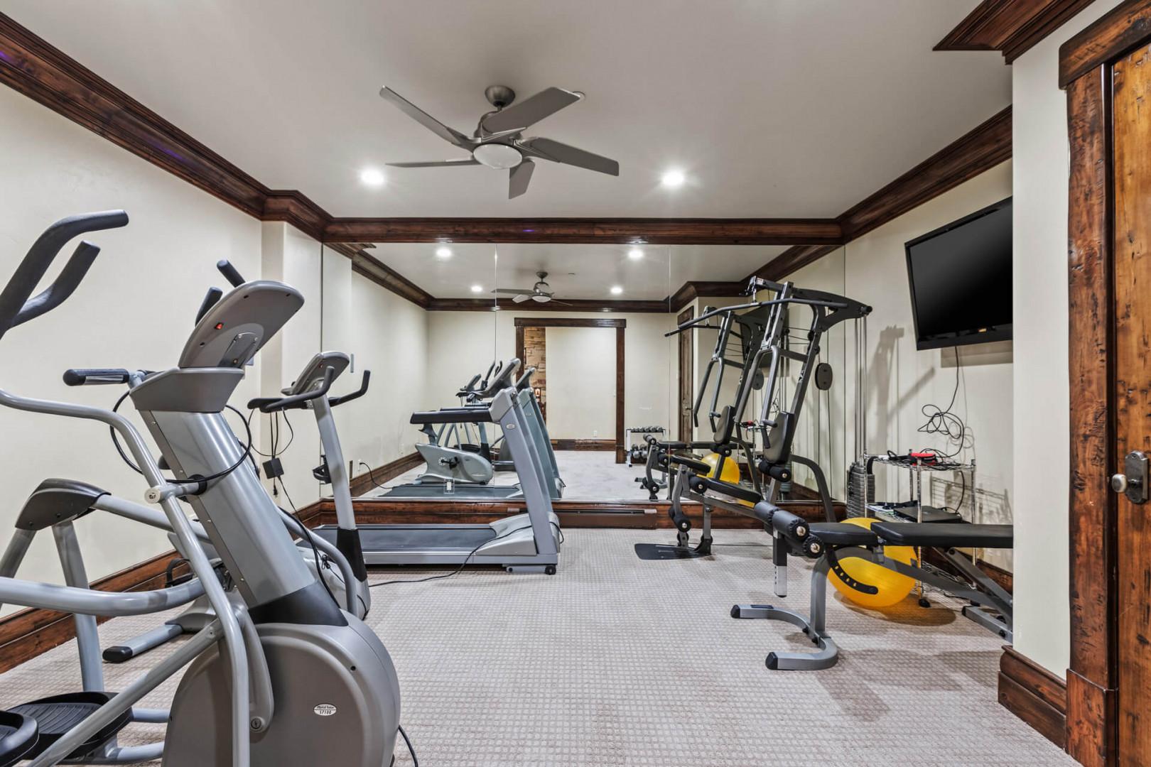 Inviting space for a refreshing workout session with modern equipment.