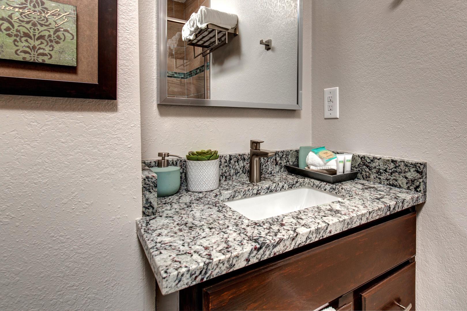 Elegant and sleek marble sink.