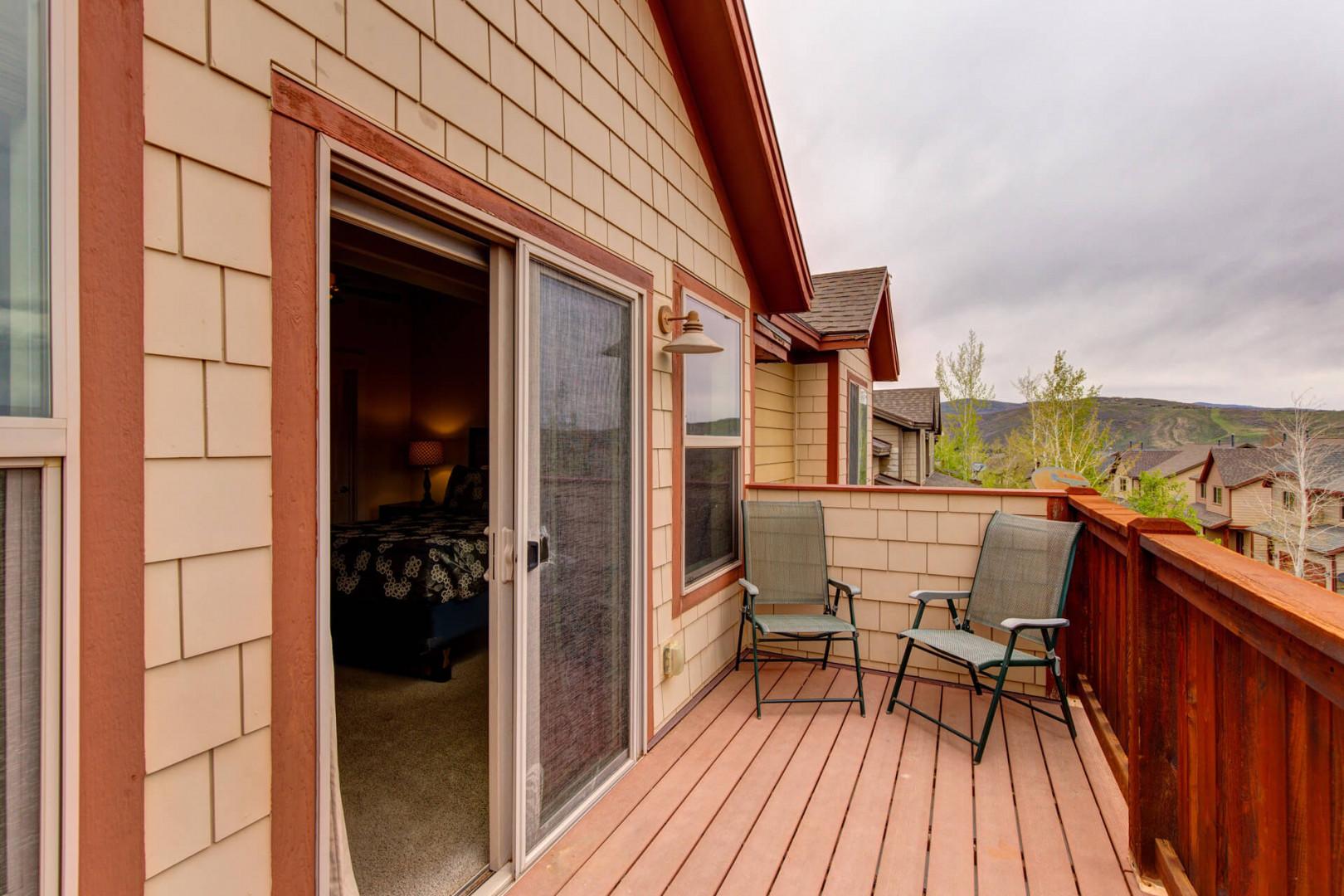 Bear Hollow Village 5610: Private Balcony off of Master Bedroom