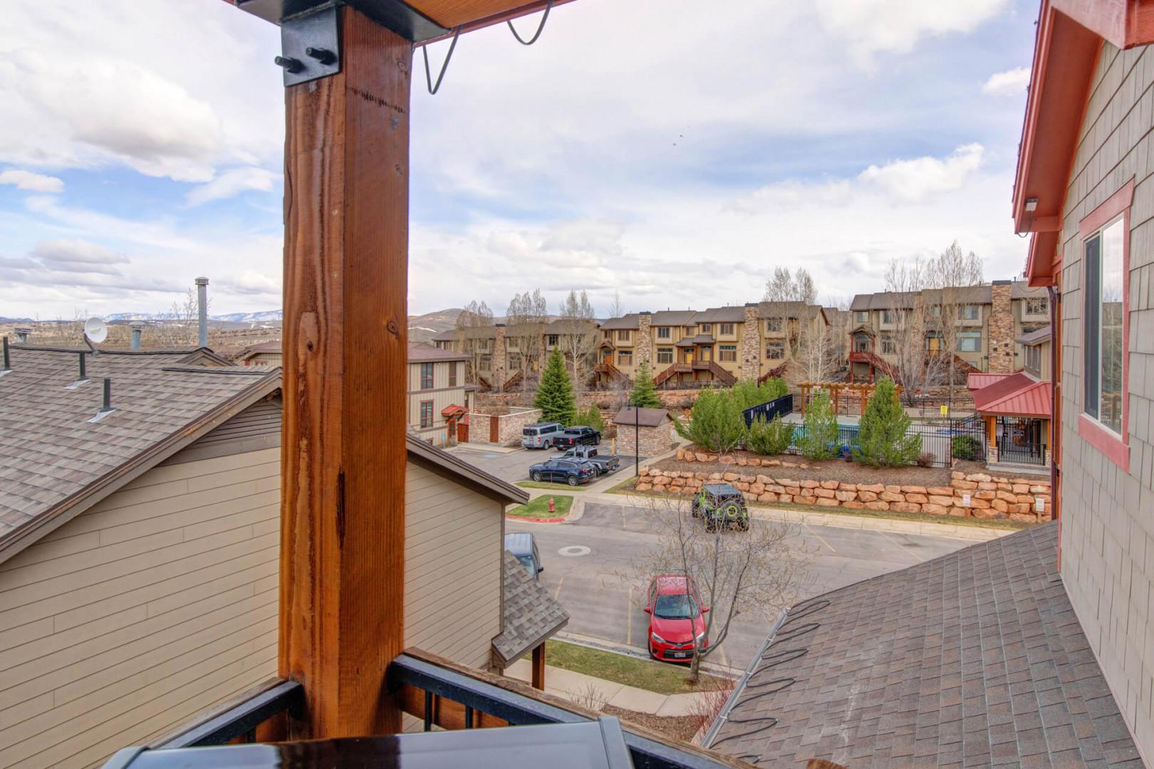 Vacation Rentals in Park City at Bear Hollow Lodges 1304: Views from private balcony