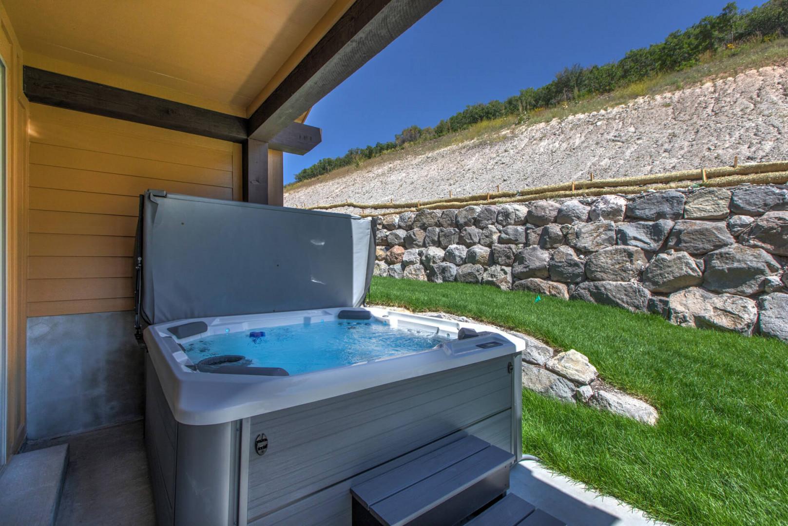 Black Rock Ridge 1448: Outdoor Hot Tub: "Relax and unwind in the soothing waters under the open sky."