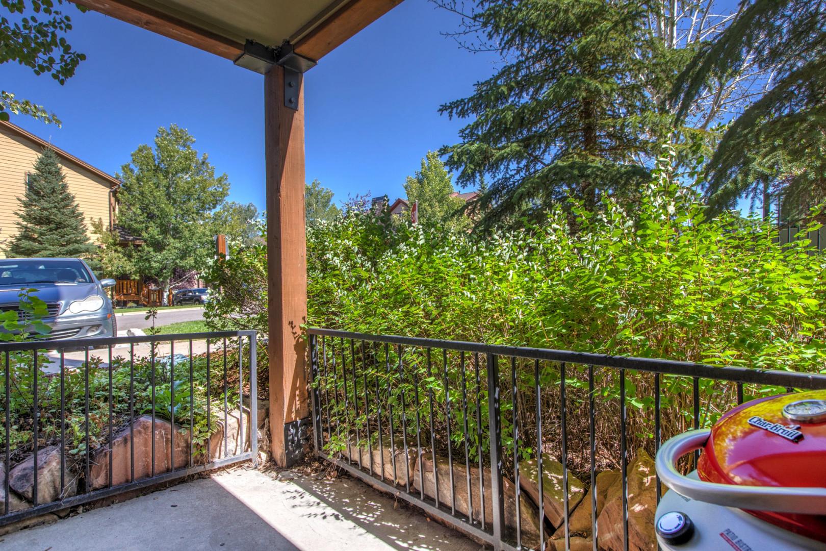 Bear Hollow Lodges 4201: View from the patio through the sliding door off the main living area.