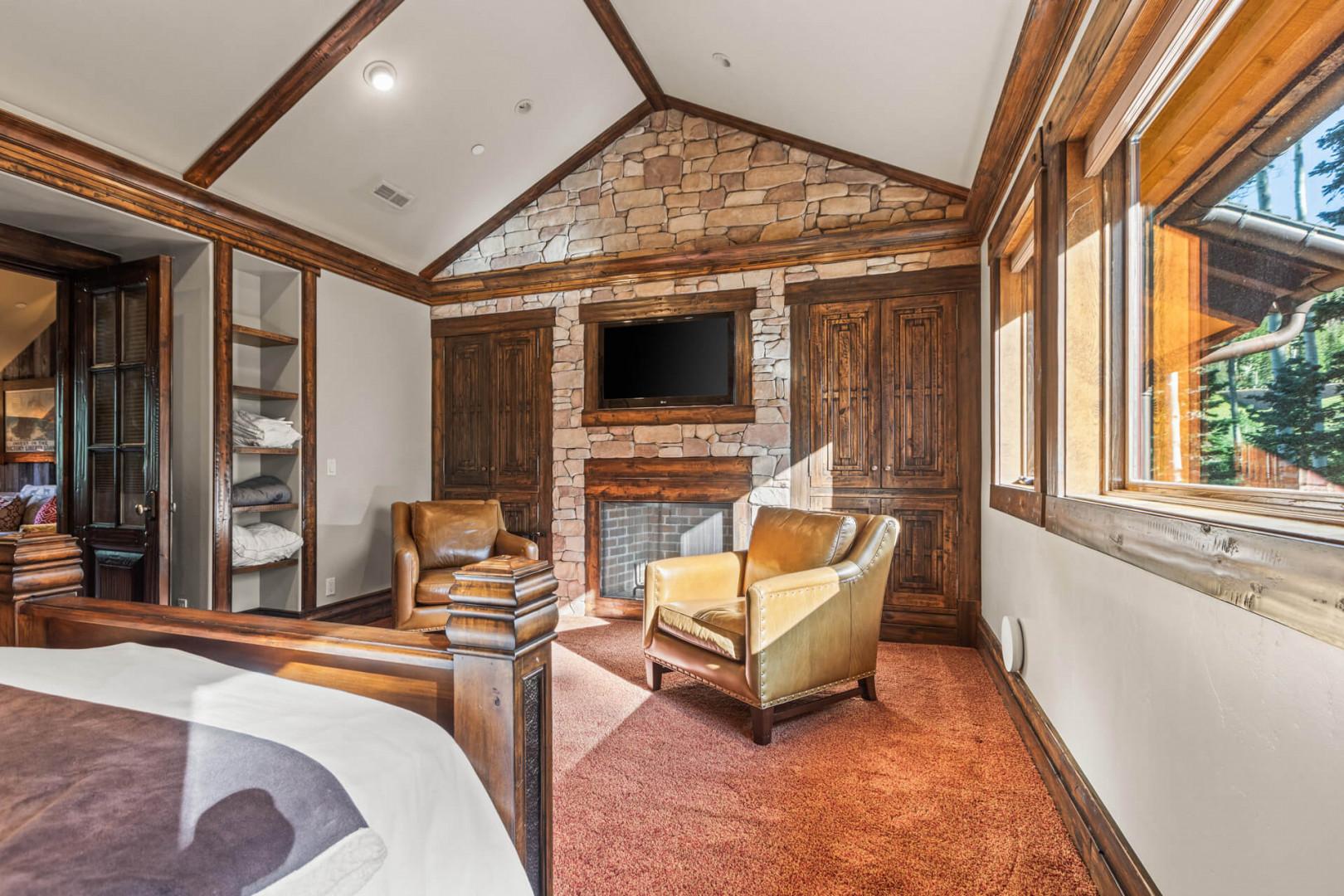 Cozy corner with two inviting sofa chairs for relaxation.