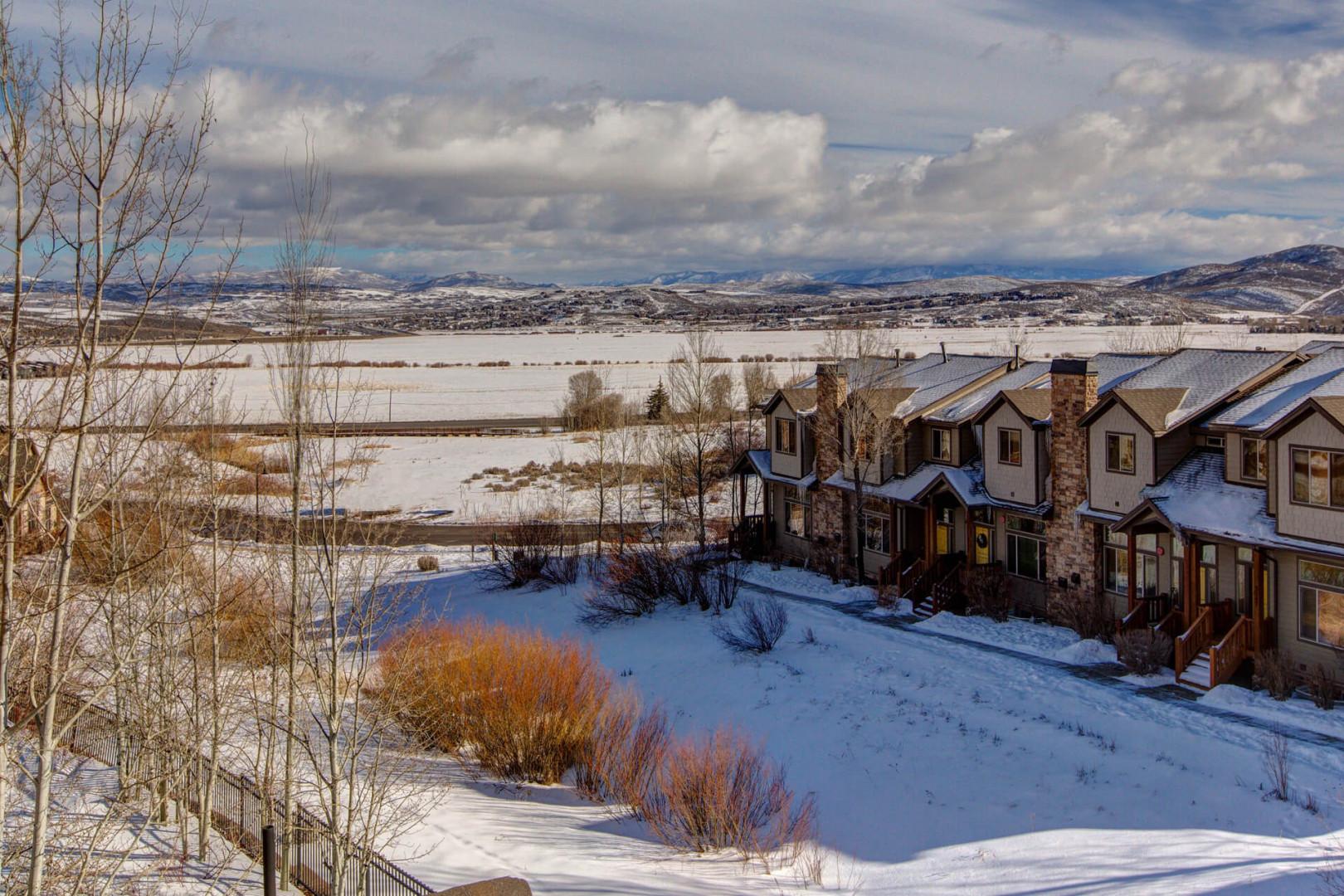 Bear Hollow Lodges 3307:  With the Unita mountain range in the distance, views from the balcony are unobstructed and unsurpassed.