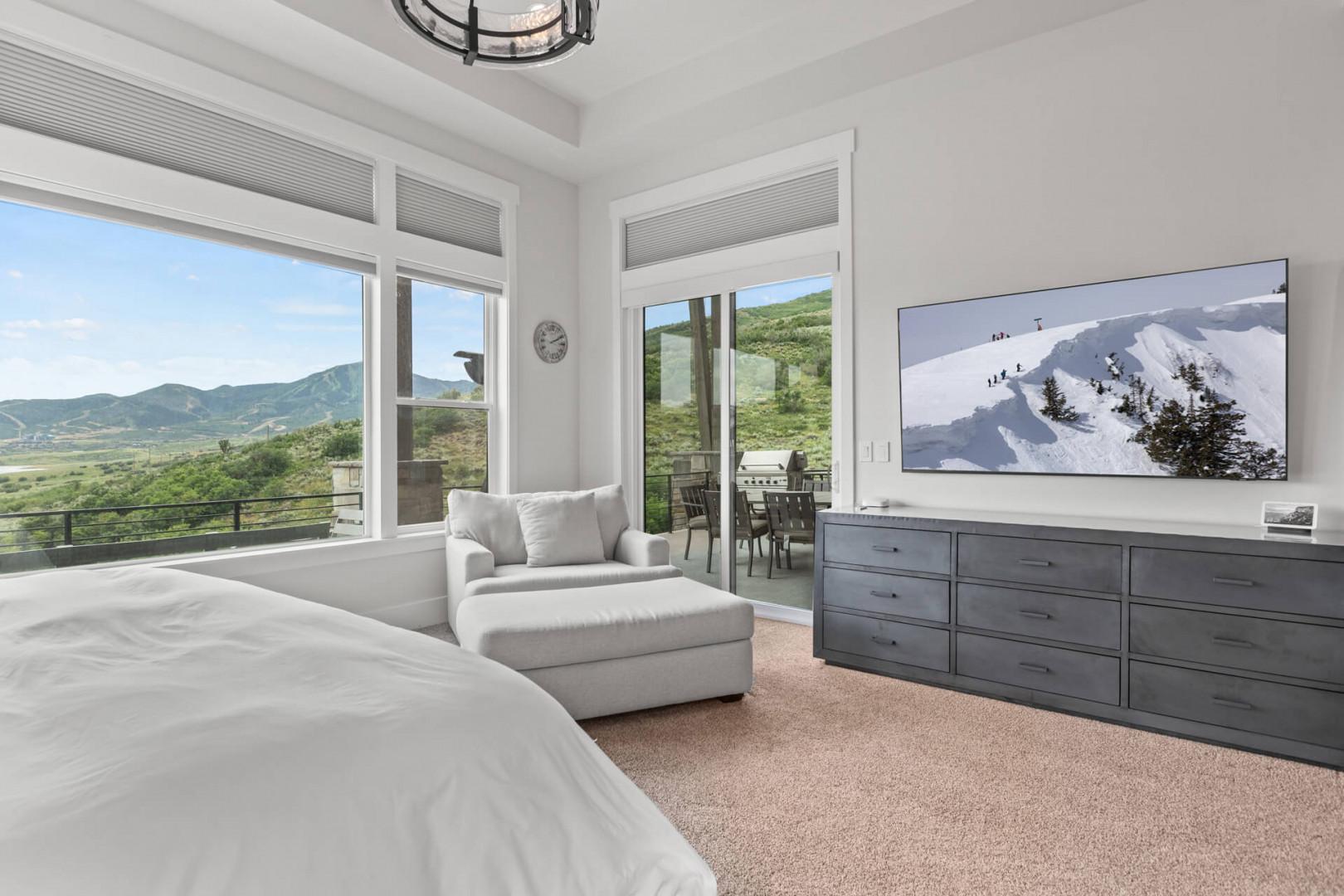 Deer Springs 12797 Summer: "Cozy bedroom with a view, perfect door to outdoor patio escape."